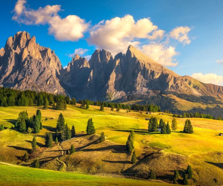 Landschaft in den Dolomiten.