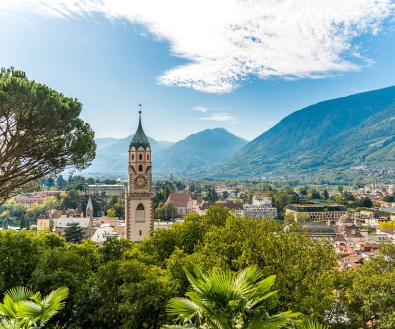 Blick auf Meran.